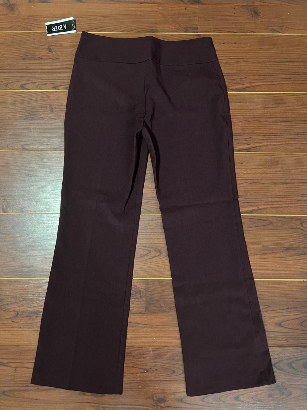 A. Byer Women's Bordeaux Stretch Bootcut Pants